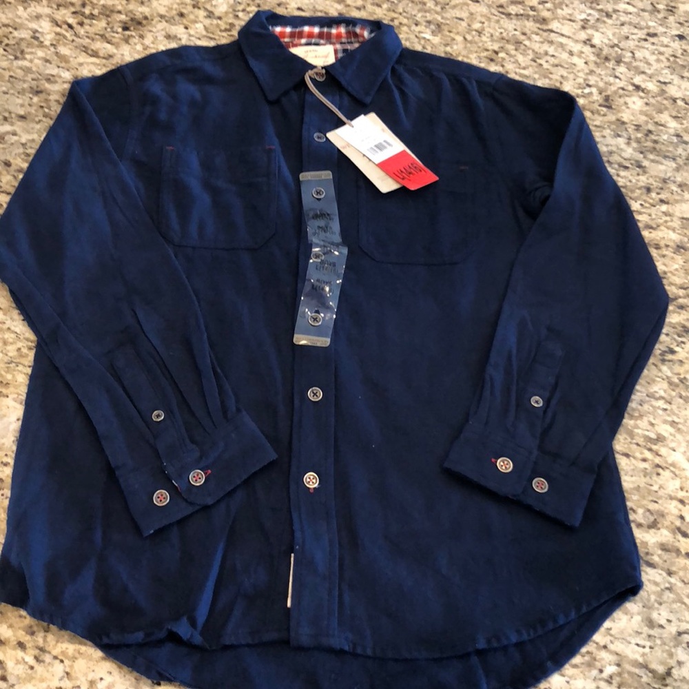 NWT weatherproof Youth Boys Dress Shirt Top Sz 14/16